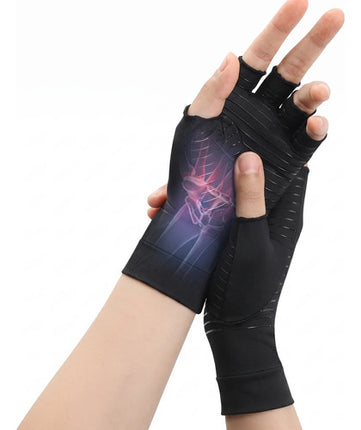 2 Guantes De Compresión Cobre Para Artritis Y Túnel Carpiano