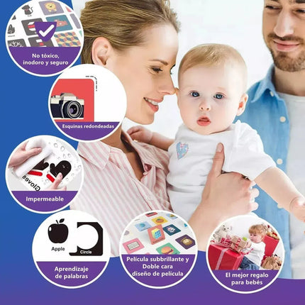 Tarjetas De Estimulación Visual Montessori Bebés 0-26 Meses