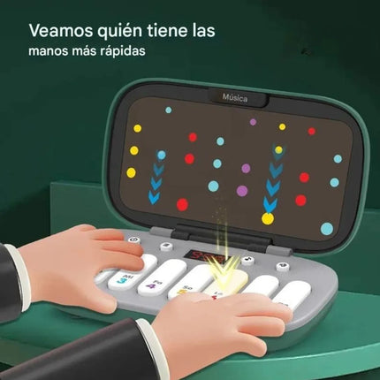 Consola Musical Rítmica Juguete Teclado Juego Destreza Niños Rojo