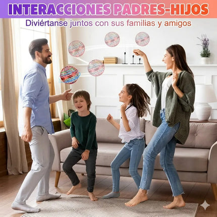 Bola Voladora Boomerang Luz Led Dron Sensor Movimiento Niños