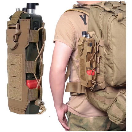 Porta Botella Tactico Molle Porta Radio Sostenedor Mochila
