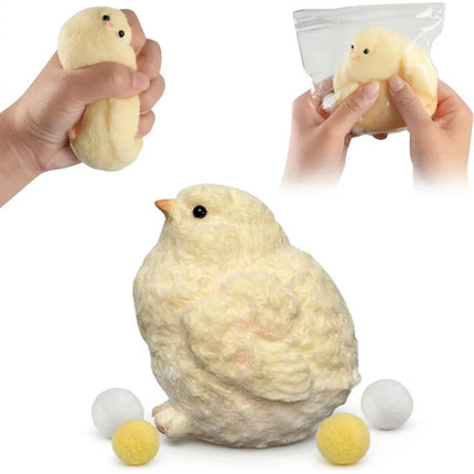 Juguete De Pollito Squishy Mochi Antiestres Relajante Pollo