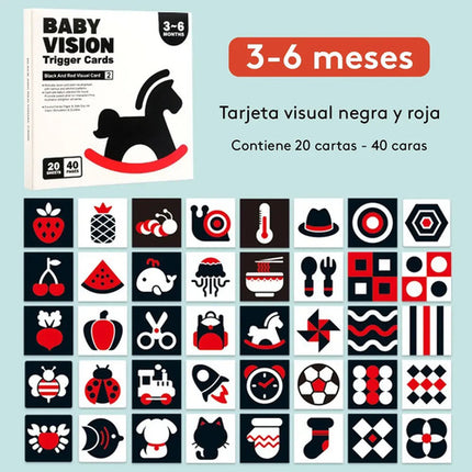 Tarjetas De Estimulación Visual Montessori Bebés 0-26 Meses