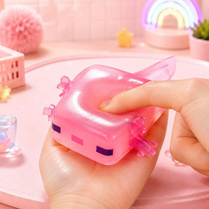 Juguete Antiestrés Ajolote Sensorial Cubo De Retorno Lento