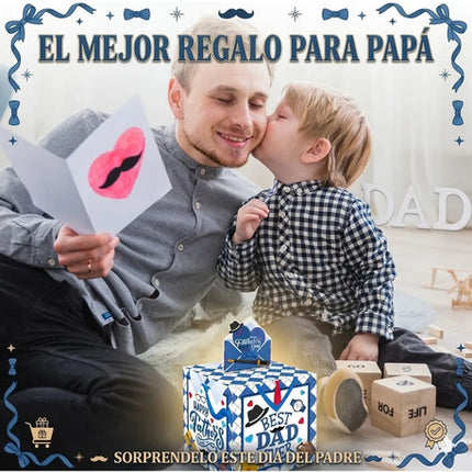 Caja Regalo Para Dinero Dia Del Padre Billetes Papá Kit Box