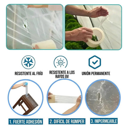 10m De Cinta Reparación De Invernadero Adhesiva Impermeable
