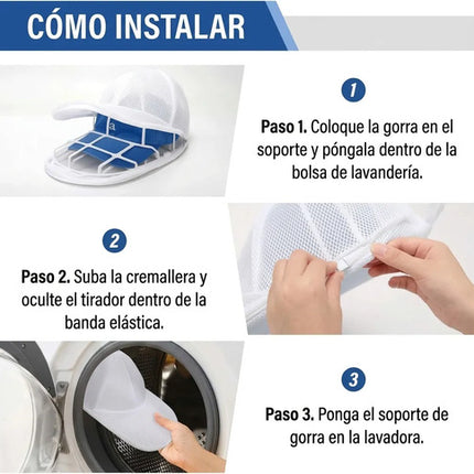 Bolsa Lavado Para Gorras Protector Antideformación Cachuchas
