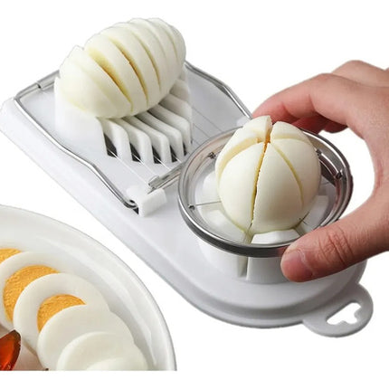 Cortador De Huevos 2 En 1 Rebanador Frutas Y Verduras Manual