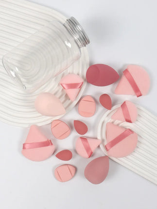 Set 15 Esponjas Para Maquillaje Blenders Borlas Trangulares