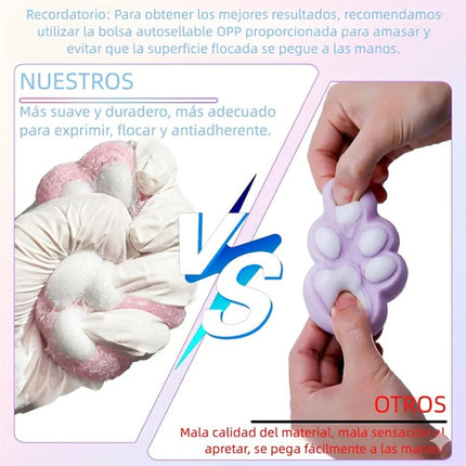 Pata De Gato Squishy Taba Suave Antiestrés Juguete Sensorial