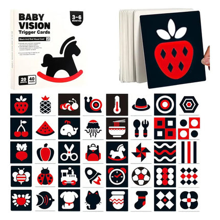 Tarjetas De Estimulación Visual Montessori Bebés 0-26 Meses