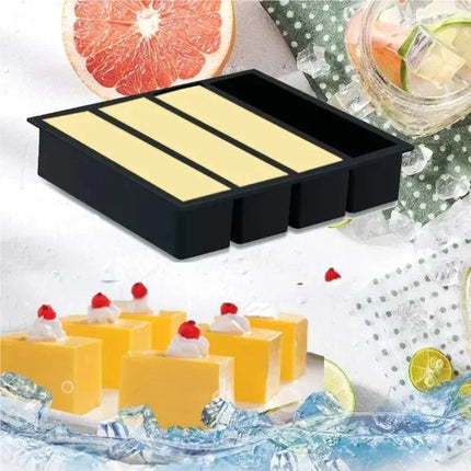 Molde Charola Para Hielo En Barra Mantequilla Rectangular