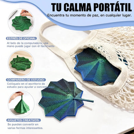 Juguete Sensorial Estrella Fractal 3d Expandible Antiestres