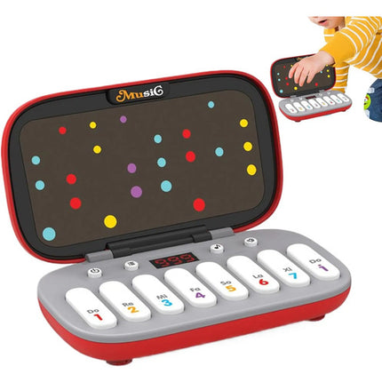 Consola Musical Rítmica Juguete Teclado Juego Destreza Niños Rojo