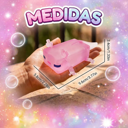 Juguete Antiestrés Ajolote Sensorial Cubo De Retorno Lento