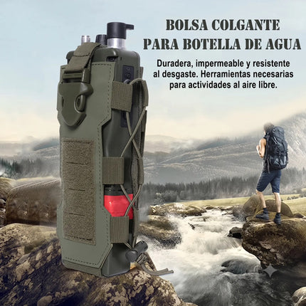 Porta Botella Tactico Molle Porta Radio Sostenedor Mochila