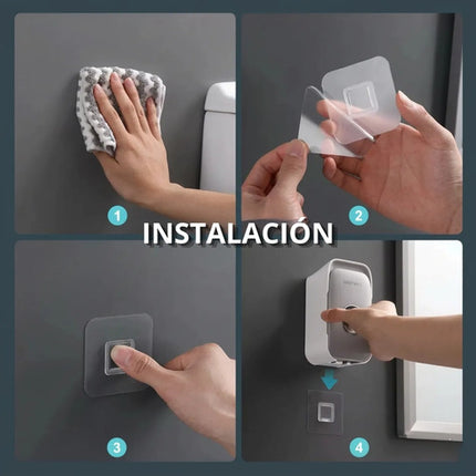 Dispensador Automático Pasta Dental Y Porta Cepillos Pared