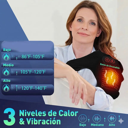Hombrera Termica Calefacción Y Masaje Soporte Calor Rodilla