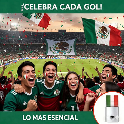 Pintura Facial Stick Bandera México Barra Maquillaje Mundial