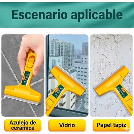 Raspador De Vidrios Y Ventana Limpieza Multiuso+10 Cuchillas