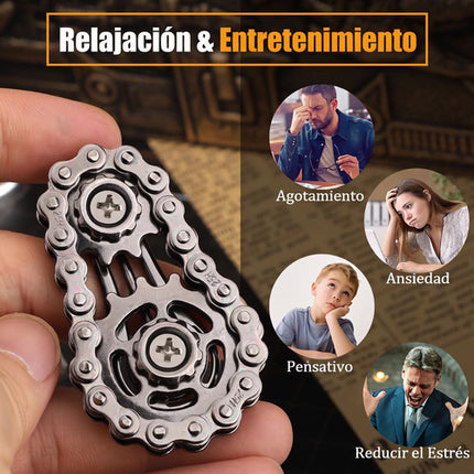 Spinner Mecánico De Engranajes Cadena Bicicleta Antiestrés