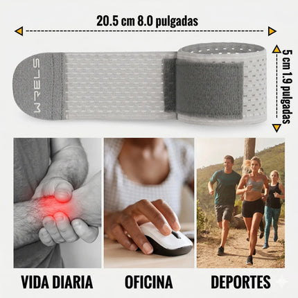 Par De Muñequeras De Compresión Deportiva Ajustable Elastica