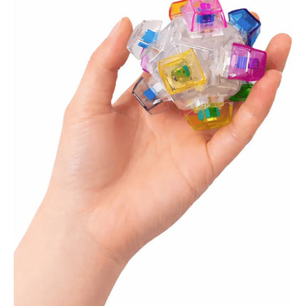 Llavero Fidget Pelota Antiestrés Sensorial Teclado Luz Led