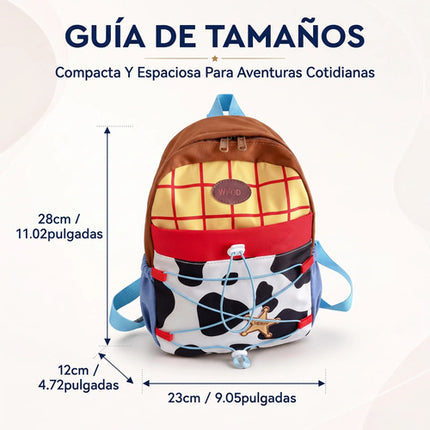 Mochila De Toy Story Woody Preescolar Kinder Disney Vaquera