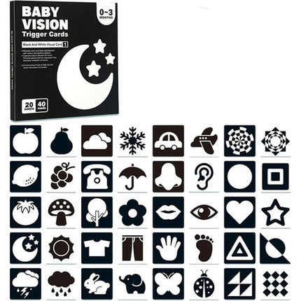 Tarjetas De Estimulación Visual Montessori Bebés 0-26 Meses