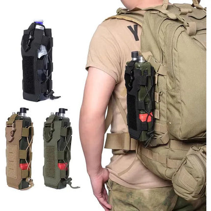 Porta Botella Tactico Molle Porta Radio Sostenedor Mochila