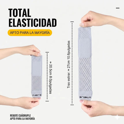 Par De Muñequeras De Compresión Deportiva Ajustable Elastica