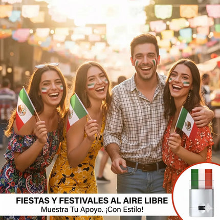 Pintura Facial Stick Bandera México Barra Maquillaje Mundial