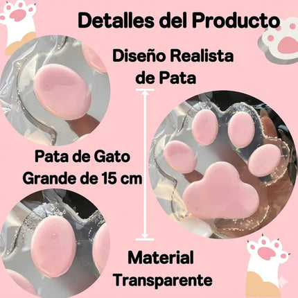 Squishy Pata De Gato Gigante Taba Antiestrés Silicona Kawaii