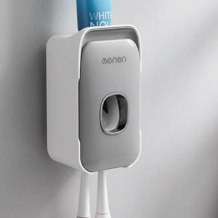 Dispensador Automático Pasta Dental Y Porta Cepillos Pared