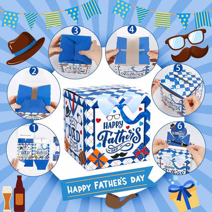 Caja Regalo Para Dinero Dia Del Padre Billetes Papá Kit Box