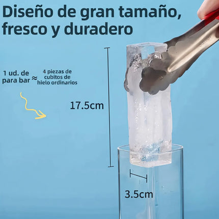 Molde Charola Para Hielo En Barra Mantequilla Rectangular