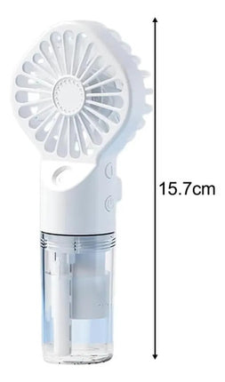 Ventilador Portátil Mano Spray Agua Humidificador Recargable