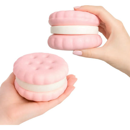 Juguete Squishy Galleta Grande Rosa Antiestrés Niños Kawaii