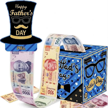 Caja Regalo Dia Del Padre Para Dinero Efectivo Billetes Papá