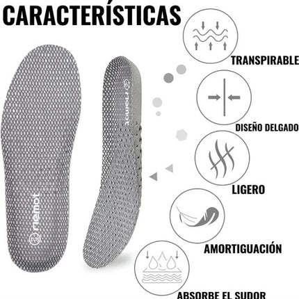 Par Plantillas Deporte Confort De Espuma Soporte Talón Arco