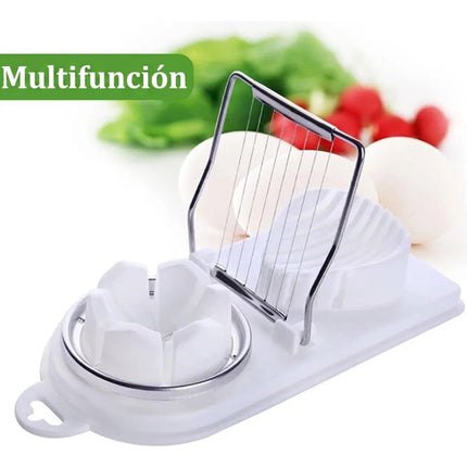 Cortador De Huevos 2 En 1 Rebanador Frutas Y Verduras Manual