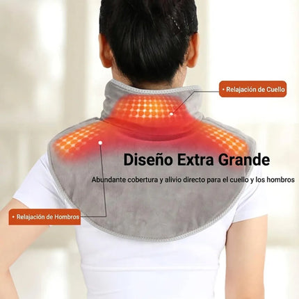 Almohadilla Térmica Eléctrica Para Cuello Hombros Calor Usb