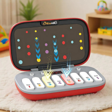 Consola Musical Rítmica Juguete Teclado Juego Destreza Niños Rojo