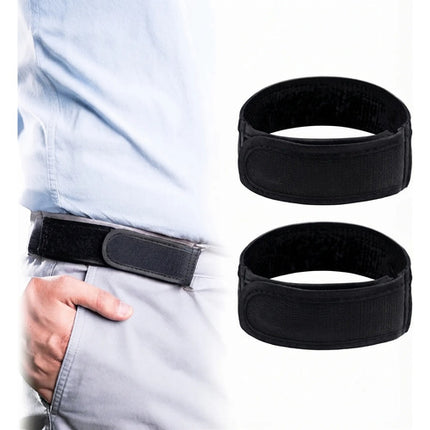 2 Cinturon Elasticos Sin Hebilla Invisibles Ajustable Velcro