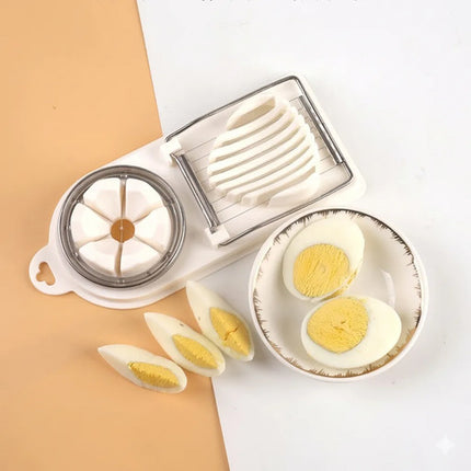 Cortador De Huevos 2 En 1 Rebanador Frutas Y Verduras Manual