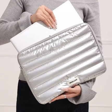 Funda Acolchada Para Laptop 13  Impermeable Puffer Macbook