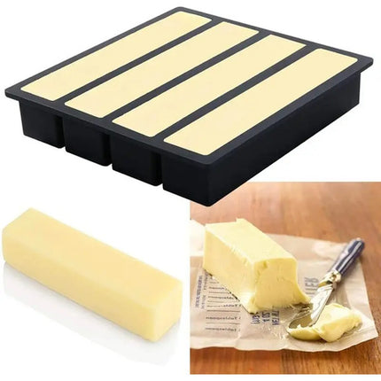 Molde Charola Para Hielo En Barra Mantequilla Rectangular