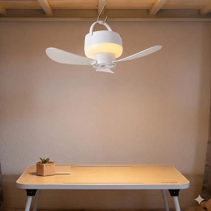 Ventilador Techo Portátil Recargable Usb Con Luz Y Control