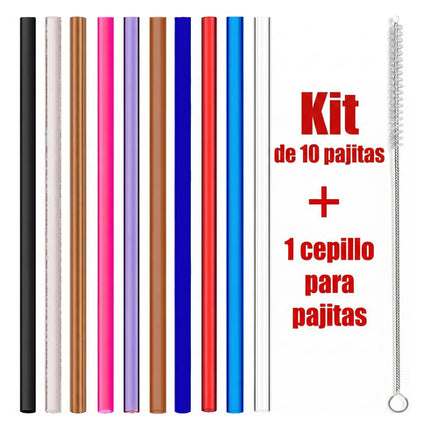 10 Popotes Repuesto Para Termo Stanley 40oz 30oz + Cepillo