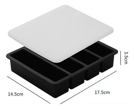 Molde Charola Para Hielo En Barra Mantequilla Rectangular